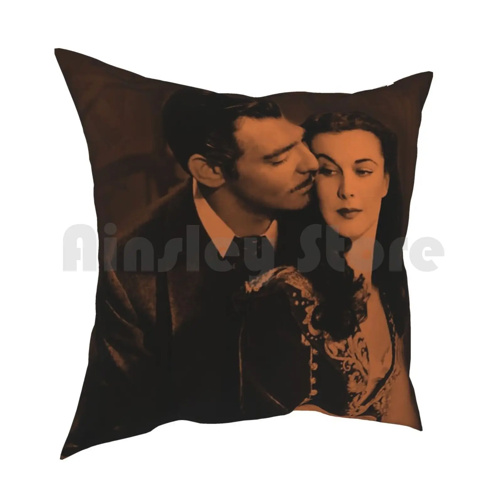 Gone With The Wind Pillow Case Printed Home Soft DIY Pillow cover Gone With The Wind Vivien Leigh Clark Gable Classic