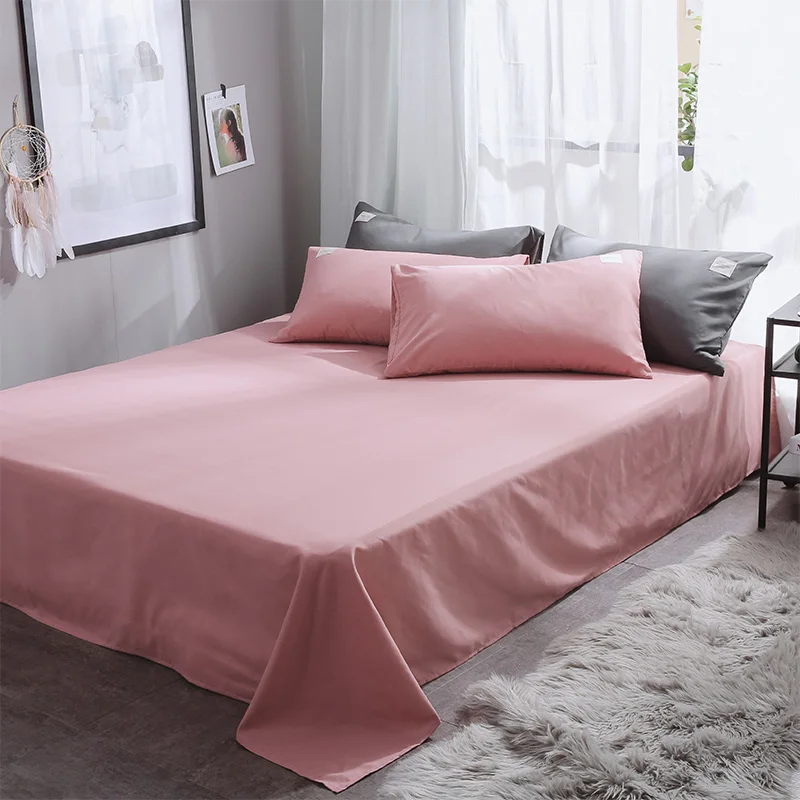 Liv-Esthete Luxury Pink Bedding Set Soft Printed Duvet Cover Flat Sheet Double Queen King Bed Linen Bed Sheet Quilt Cover