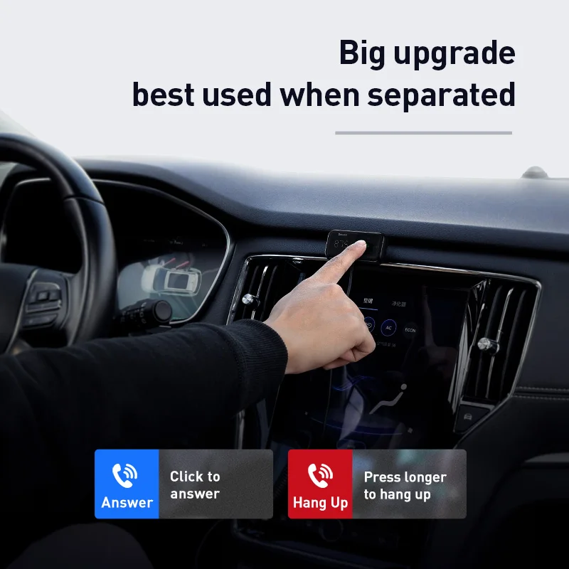 Baseus FM 변조기 송신기 블루투스 5.0 FM 라디오 3.1A USB 차량용 충전기 핸즈프리 차량용 키트 무선 Aux 오디오 FM 송신기