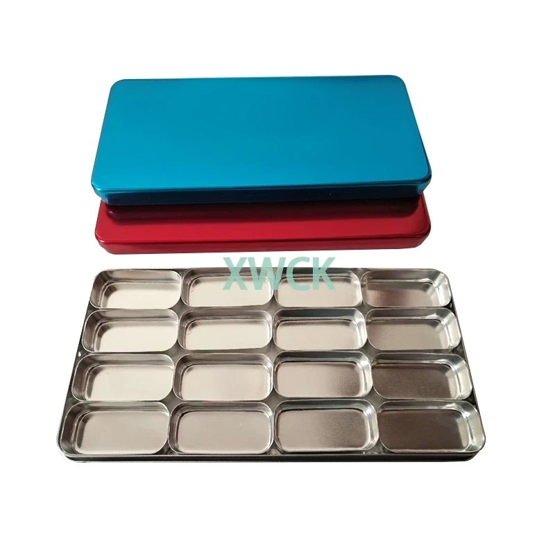 1 stücke dental 16slot box bur datei halter block für sterilisator fall desinfektion endo box