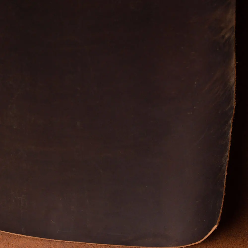 Cowhide First Layer of Leather hides cow skin thick genuine leather 2 mm dark brown Crazy Horse Leather piece Material DIY