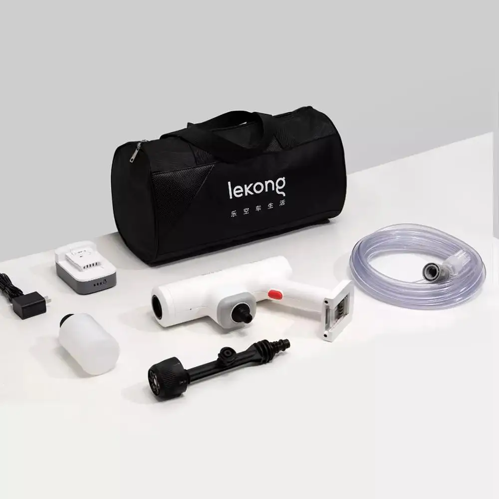 Xiaomi – Machine à laver Portable sans fil Lekong, pompe à eau haute pression puissante, ensemble de pistolet Rechargeable à domicile, outil