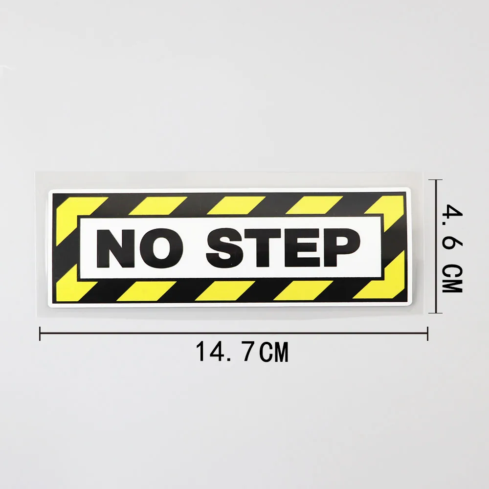 14.7CM*4.6CM 2 Pcs No Step Quality Waterproof Decal PVC Car Sticker