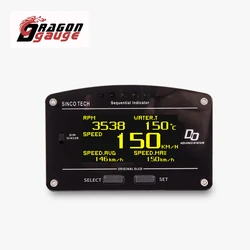 DRAGON GAUGE 10 in 1 Race Dash Panels OLED Digital Display Full Sensor Kit Car Multi-Function Dashboard Fit for 12V Car