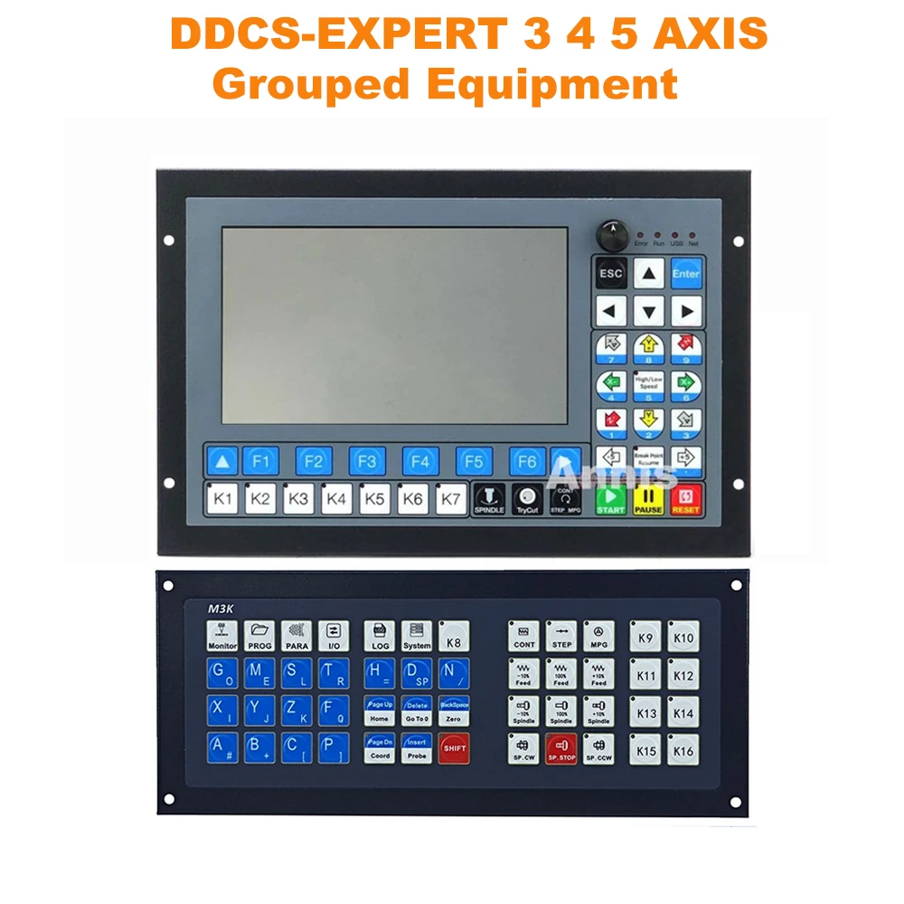 upgraded version DDCS-EXPERT 5axis CNC machining controller 4axis 3axis motion control system ATC extended keyboard