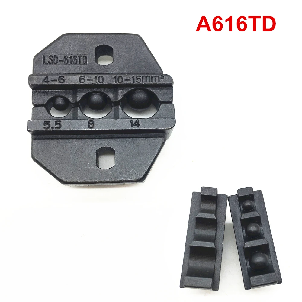 تجعيد يموت مجموعات A616TD العقص فكي ل غير كابل معزول العروات محطات 12-6AWG 4 ~ 16 مم ²