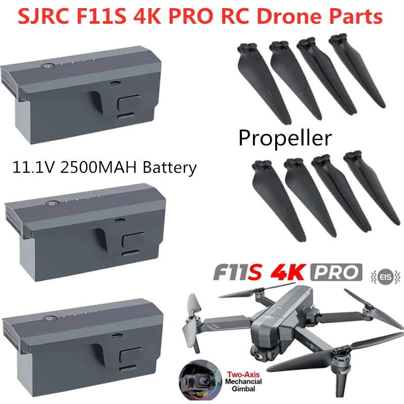 11.1V 2500mAh bateria do SJRC F11S 4K Pro części zamienne do zdalnie sterowanego drona F11S PRO F11Spro akcesoria drona zdalnie sterowanego SJRC