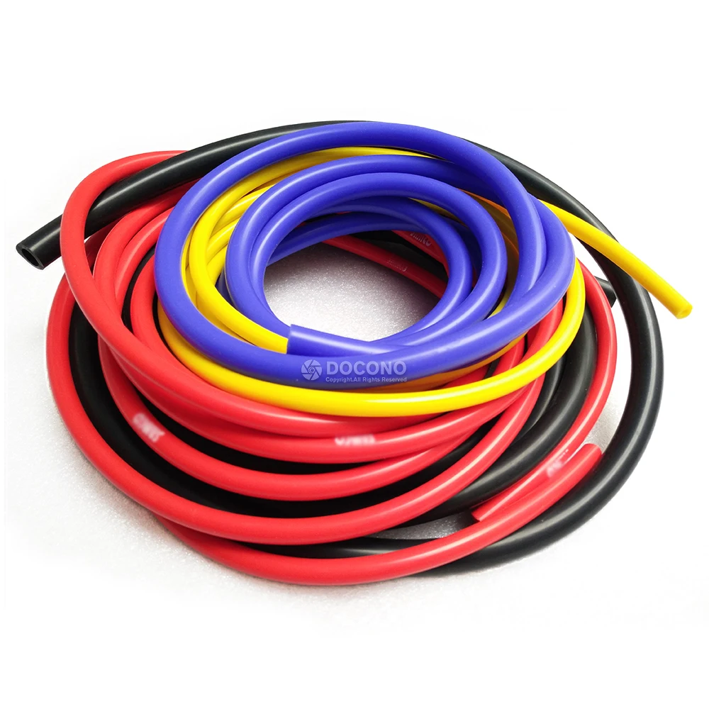 5M  Auto Car Vacuum Silicone Hose Racing Line Pipe Tube Red Blue Black 3mm/5mm/4mm/6mm/8mm