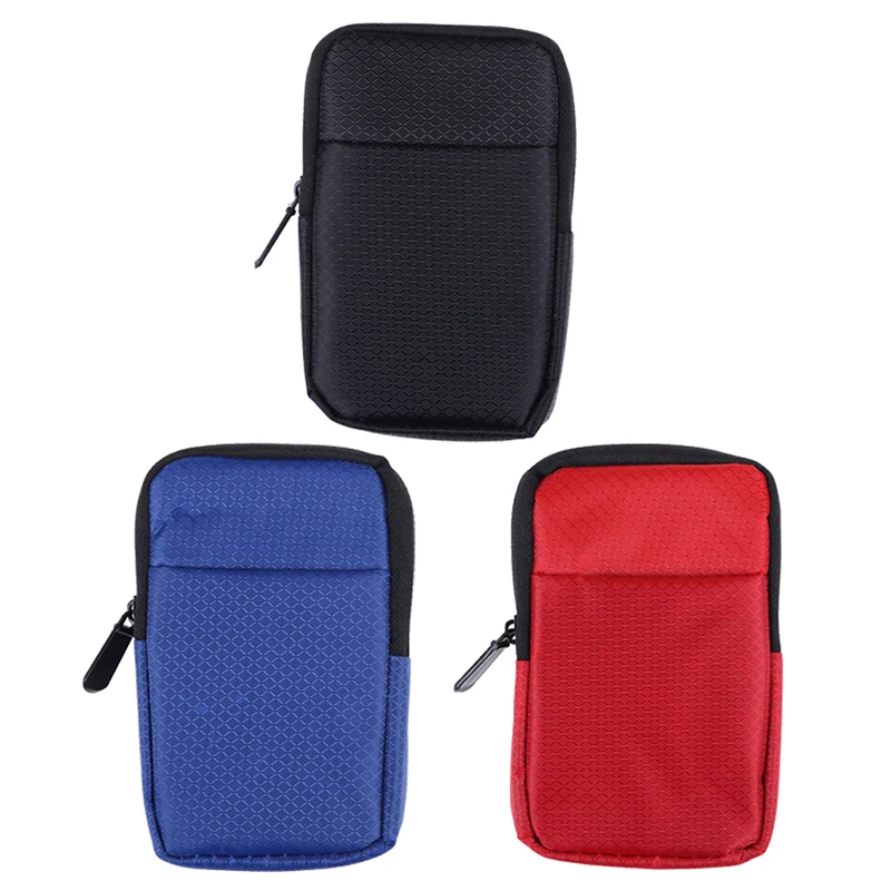 2.5 Hard Disk Case Portable HDD Protection Bag for External 2.5 inch Hard Drive/Earphone/U Disk Hard Disk Drive Case Black