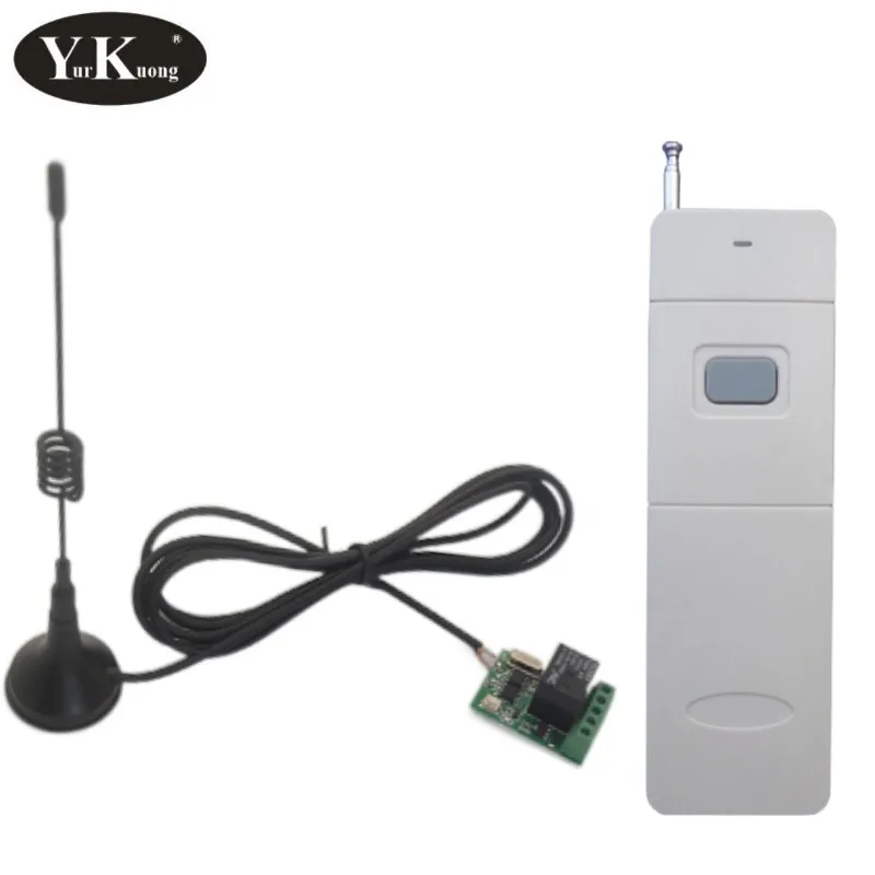 Long Distance remote control switch 5V 6V 7.4V 9V 12V RF Remote Control Push Button Door Access Wireless Switch Smart Home Alarm