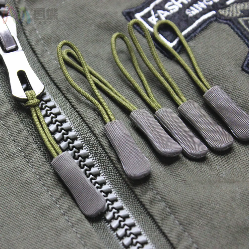 10pcs Zipper Pull Tag Puller End Fixer Zip Cord Tab Replacement Clip Broken Buckle Travel Bag Suitcase Backpack Accessorie