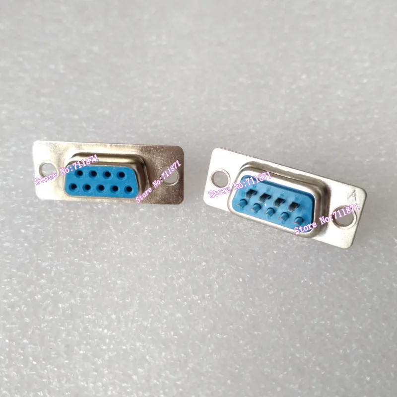 9P 9 Pin Male Female Welded DB9 RS232 Adapter connector 9 needle hole Female Male RS232 DB9 Welded connector Adapter 9Pin joint