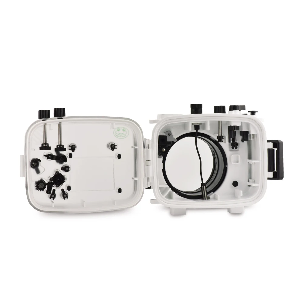 40m/130ft For Sony A7 NG Series A7R A7S underwater camera housing diving box case cover with 28-70mm lens (Standard port) White