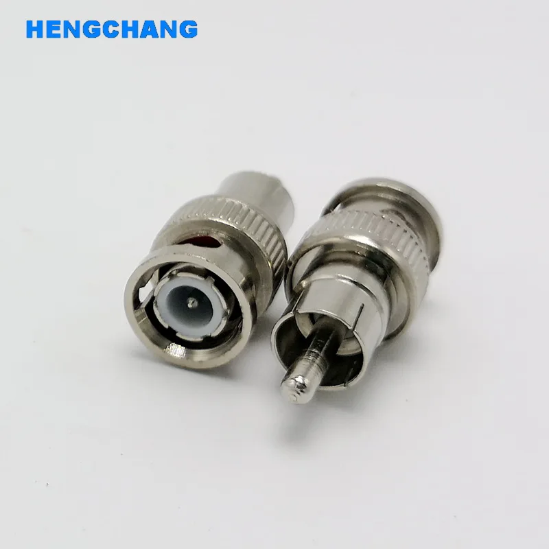 BNC to RCA connector BNC Male to RCA male Straight Convert Connector Adapter 50pcs