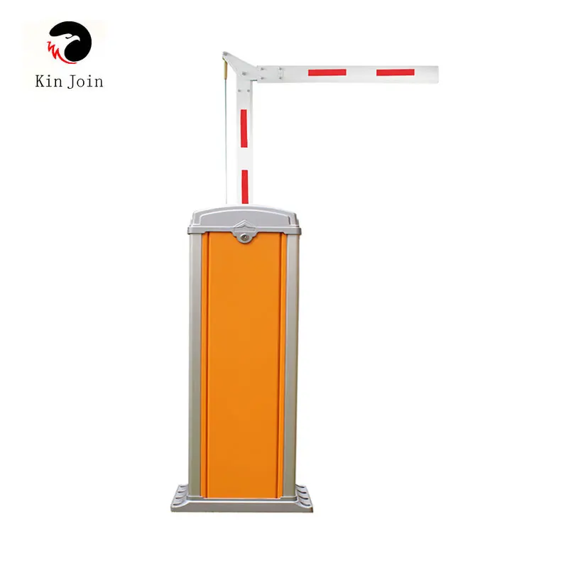 KinJoin 90 Degree Barrier Gate For Car Parking With Remote Control Push Button