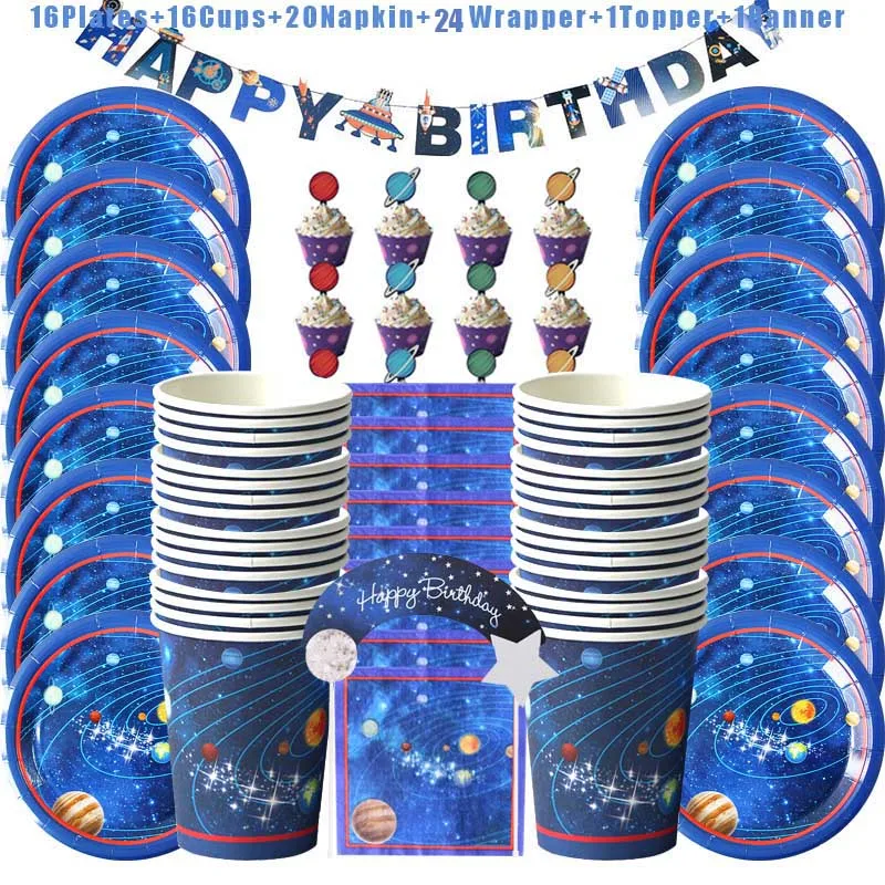 Kids Birthday Party Supplies Solar System Outer Space Themed Birthday Party Decorations For Kids Planet Themed decor baby shower