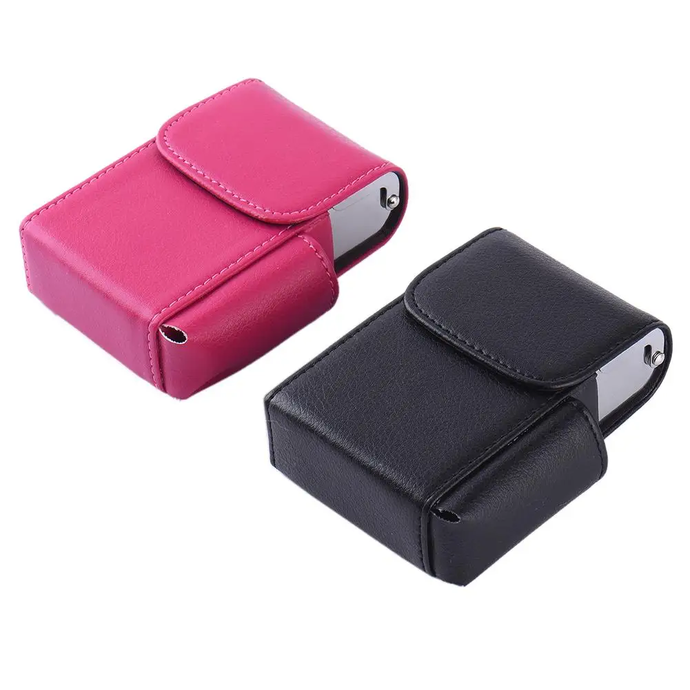 Cigarette Case PU Leather Cigarette Boxs Tobacco Pouch Lighter Holder Storage Container Best Gift For Men Cigarette Accessories