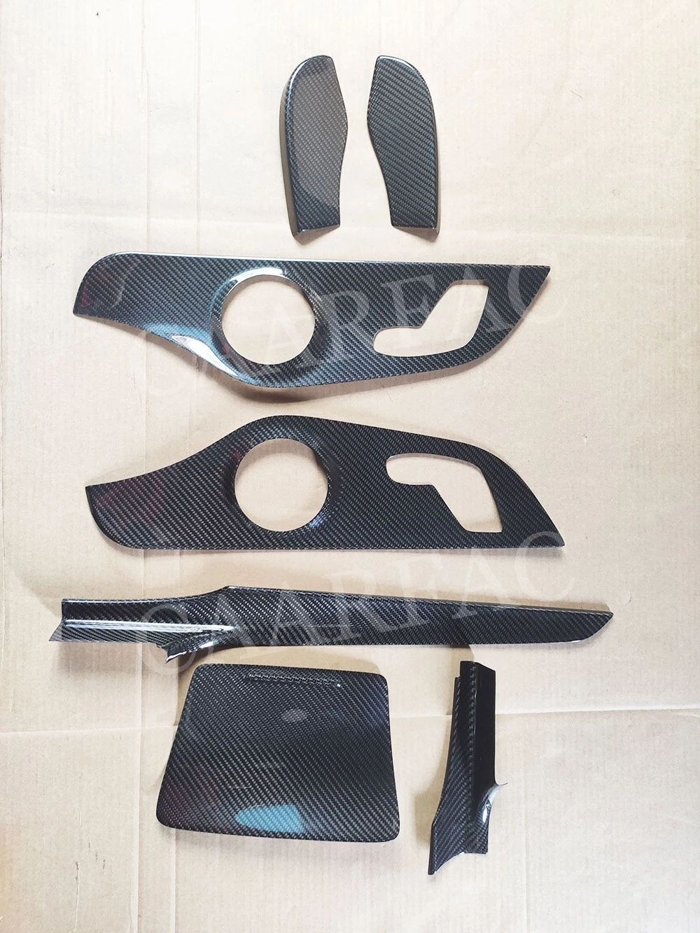 

Carbon Fiber Car Interior Decoration Dashboard Trim Cover Stickers for Mercedes Benz C Class C205 Coupe 2 Door 2019 up
