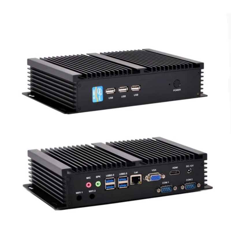 Doppio mini PC senza ventola COM 11Gen Intel i5-1135G7/i7-1165G7 RS232 COM USB WIFI PC industriale Computer desktop