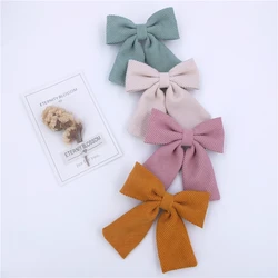 4 pçs/lote laço do cabelo de veludo grampos de cabelo francês elásticos laço de cabelo scrunchies para meninas