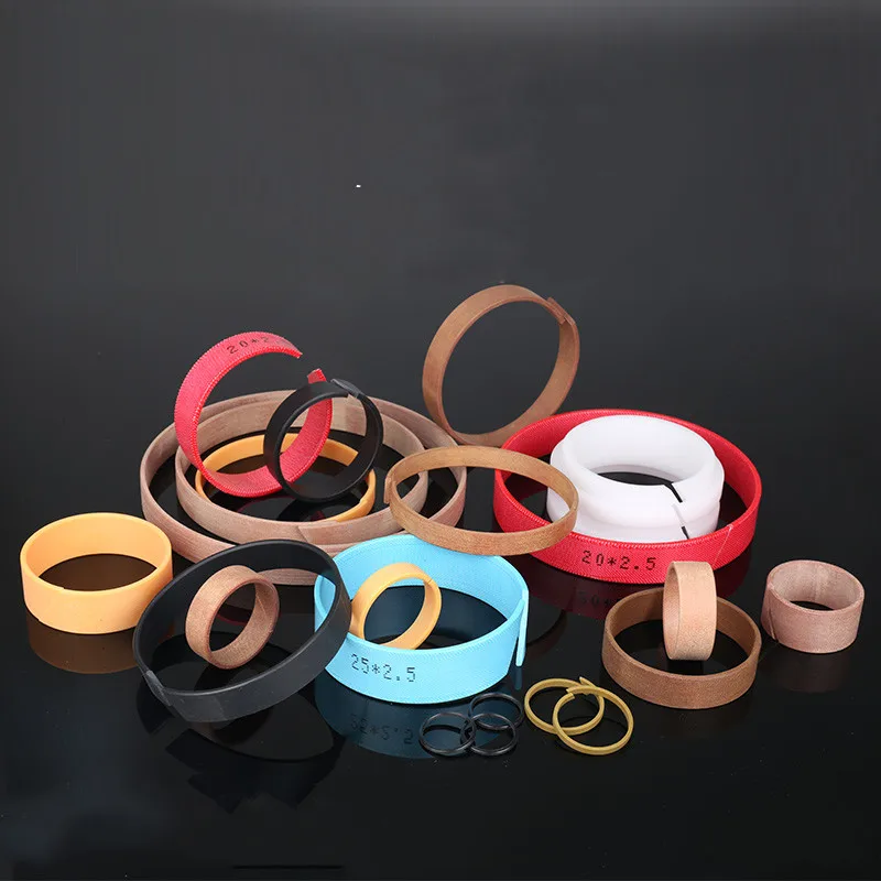 PTFE copper powder guidance tape D01 cylinder support ring phenolic cloth clipping rider ring cylinder wearproof ring wear belt