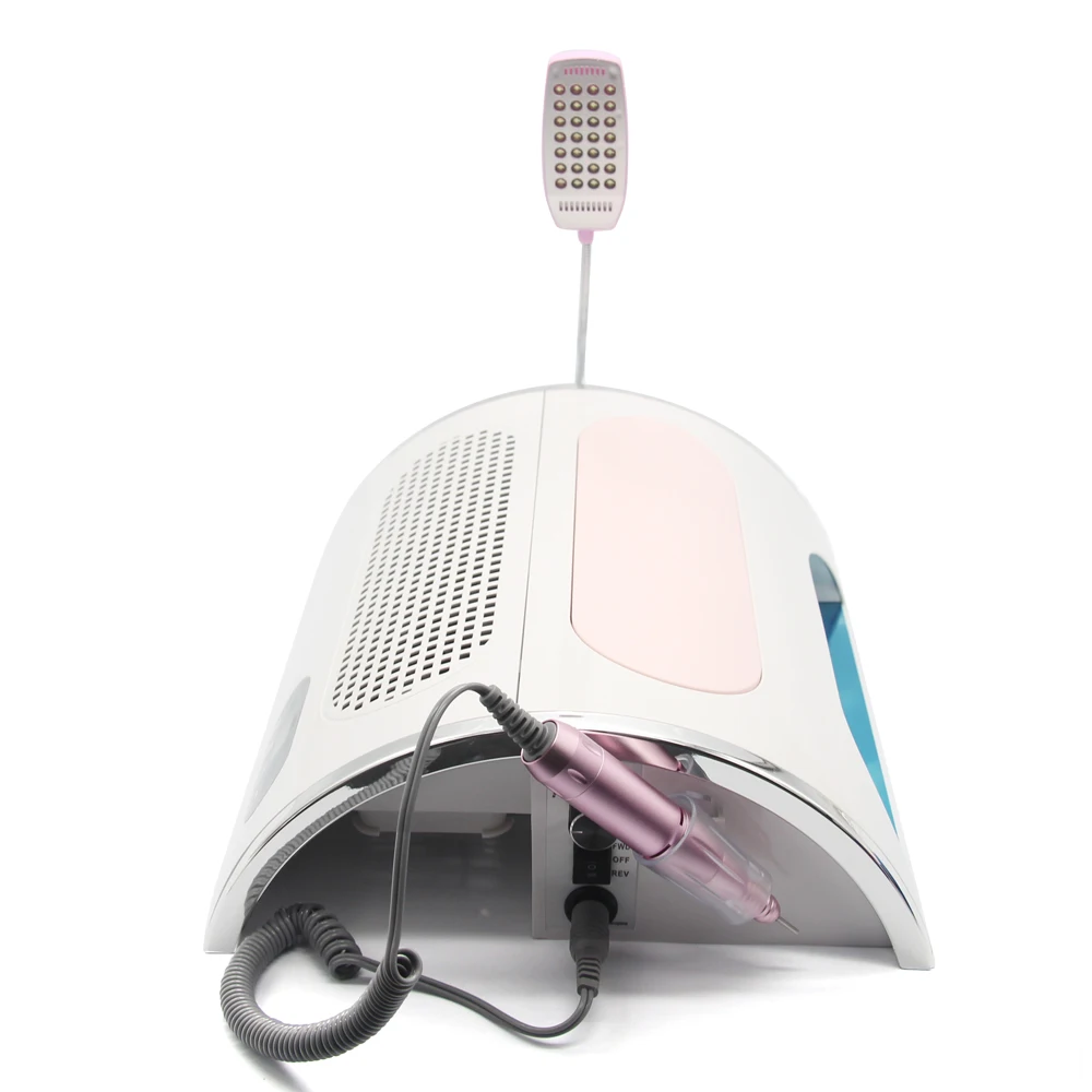 Aspirateur à lampe UV LED pour ongles 54W, aspiration, dépoussiéreur, 25k tr/min, perceuse, pédicure, dissolvant, polisseuse, outils