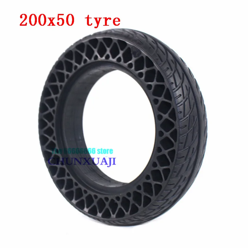 

200x50 Electric scooter Honeycomb wheel tyre 8 inch solid tire stab-proof, wear-resistant non inflatable tires 200*50 tire