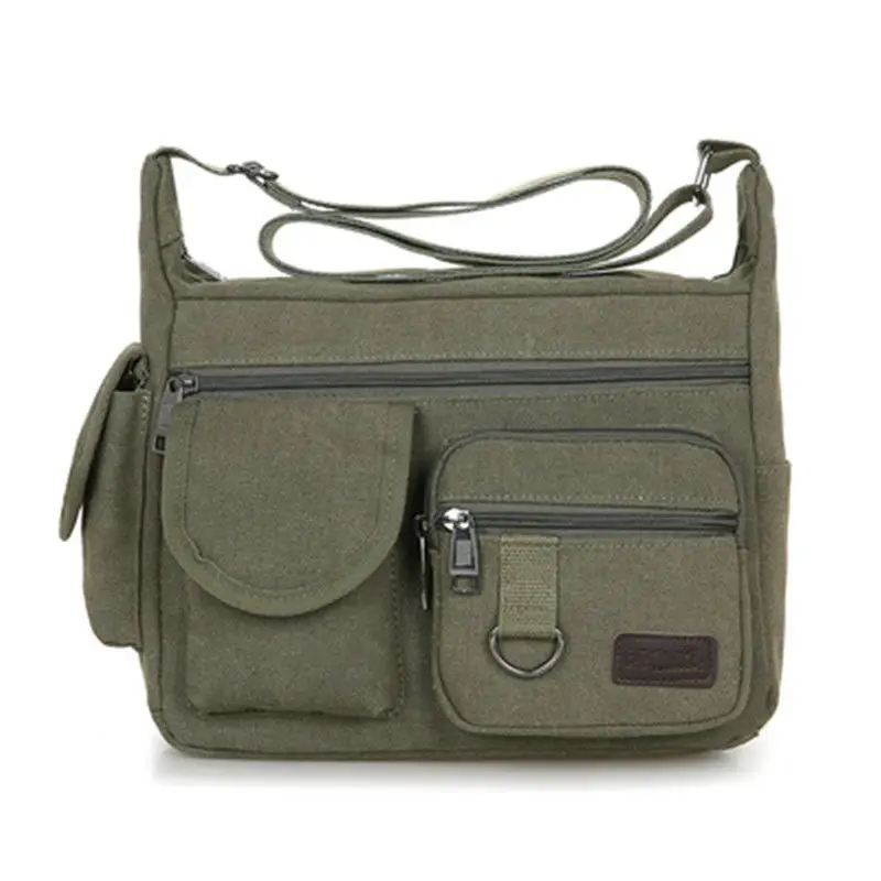 

Men Canvas Messenger Bag Male Shoulder Flap Bag Casual Tote Man Outdoor Bag Canvas Handbag Zipper Messenger Bags