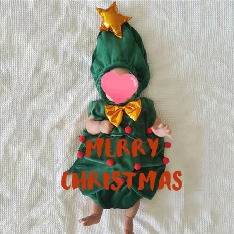 Vestiti del neonato albero di natale Cosplay vestiti della neonata ragazzo pagliaccetti Costume per bambini per ragazze 0-6 mesi