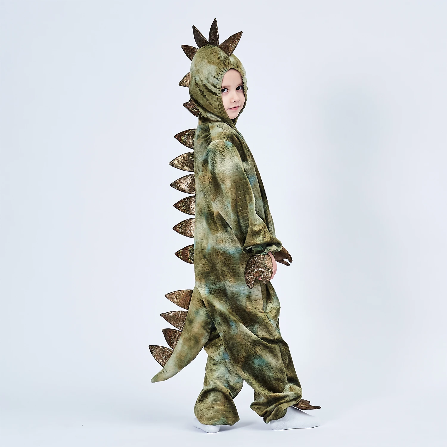 2-8T Toddler Kids Child Dinosaur T-Rex Costume Cosplay per ragazzi Halloween Purim Party Disfraz Fantasia Dress Up felpa con cappuccio tuta