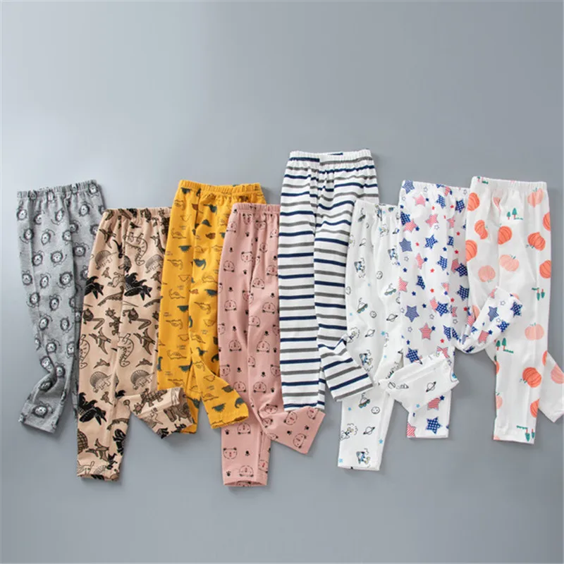 2025 Fashion Children Clothing Boys Girls Leggings Cartoon Printing Tight Pants Spring Autumn Toddler Kids Trousers Pencil Pants