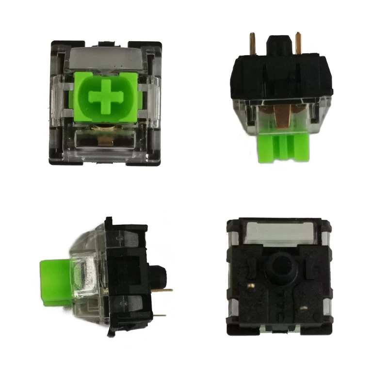 Switches SMD RGB verde, 3 pinos para teclado mecânico V3 Gaming, Cherry MX Gateron, 4 pcs