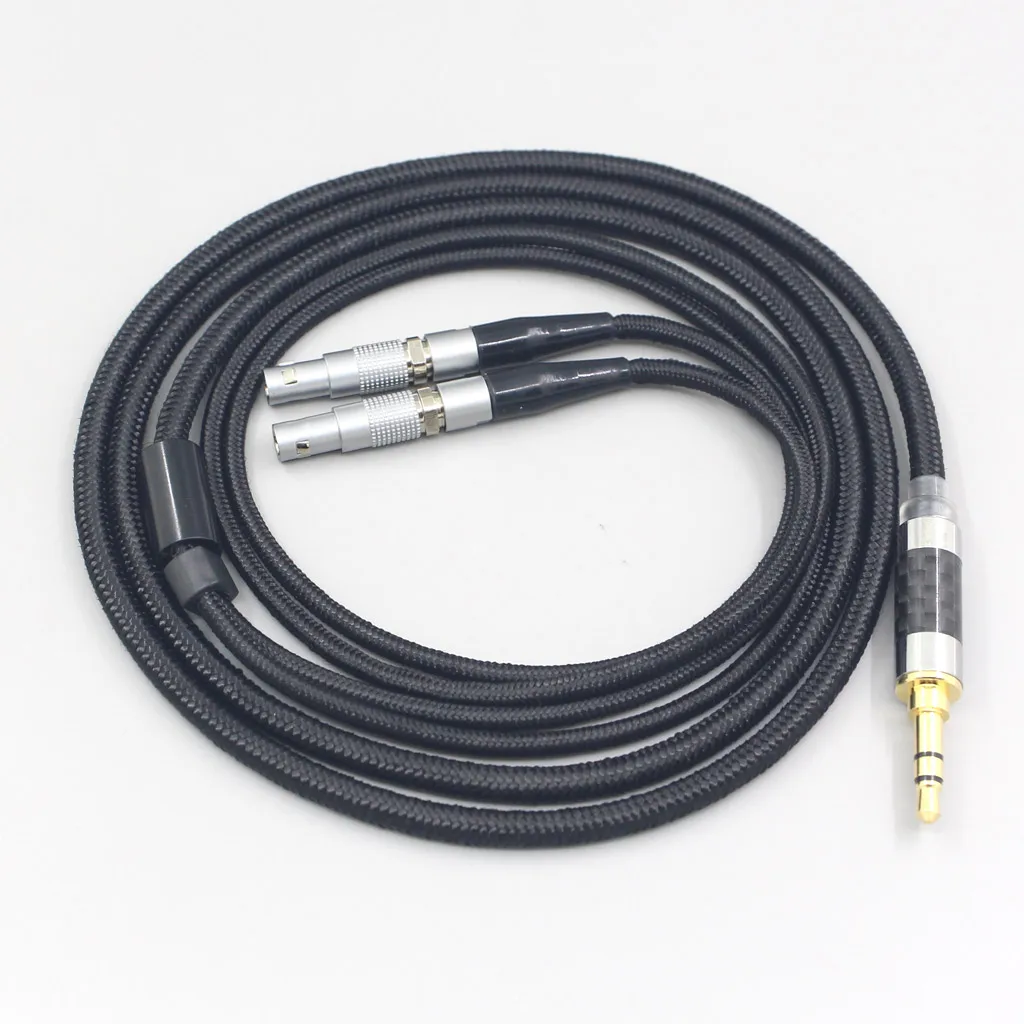 Headphone 6.5Mm XLR Super Lembut Kabel OFC Nilon untuk Ultrasone Veritas Yobel 25E 15 Edisi ED 8EX ED15 Earphone LN007529