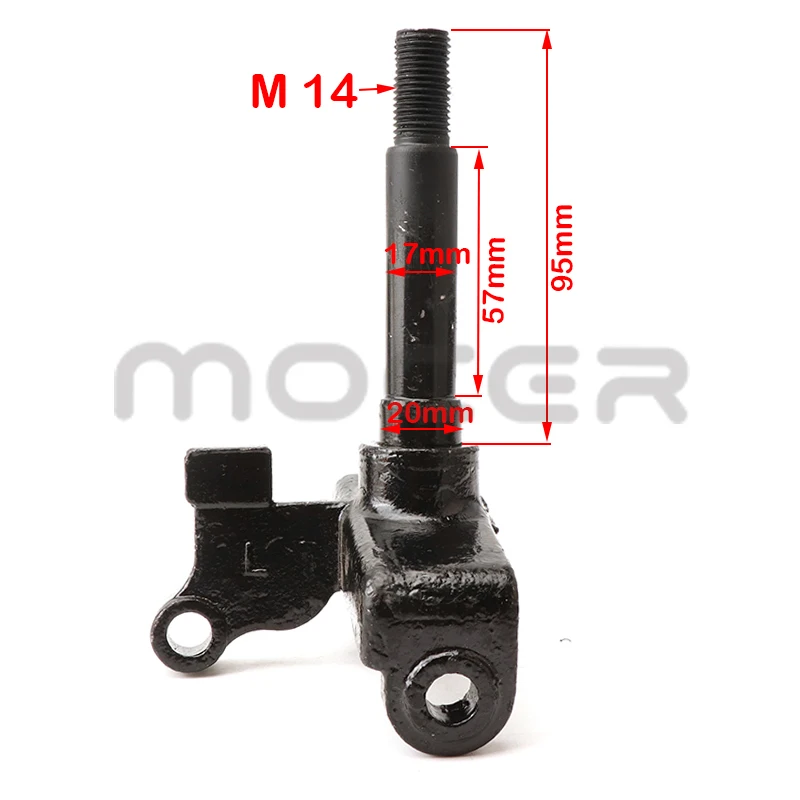 1 pair of M10 steering column steering knuckle spindle fit for China 50cc-150cc ATV Kart off-road vehicle ATV bicycle parts
