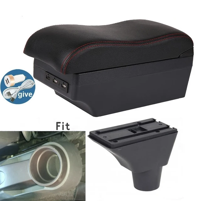 For Seat Ibiza Armrest Box Arm Elbow Rest Center Console Storage Case Modification Accessories with Cup Holder USB Port image 3