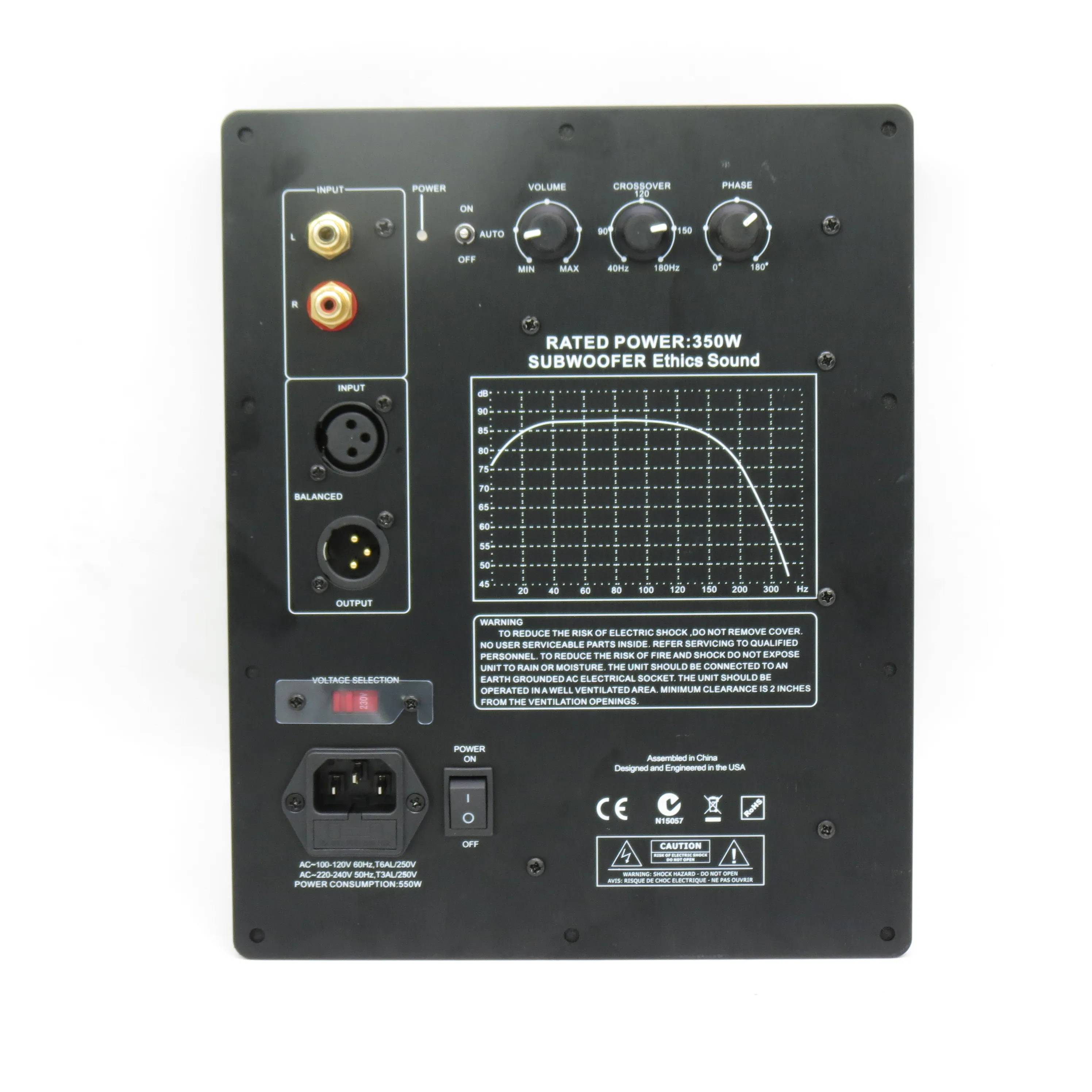 110/220V HIFI Mono 350W Subwoofer Digital Active Amplifier Board Pure Bass Professional Home Audio System subwoofer board