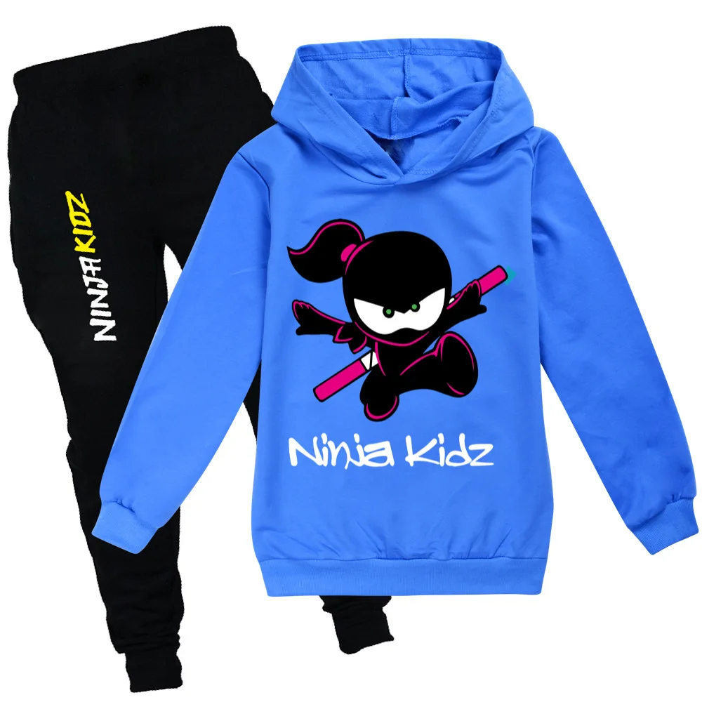 

Fashion Lovely Hoodie Pants 2pcs Set Kids Cartoon NINJA KIDZ 3D Printed Sportsuit Baby Boys Clothing Toddler Girl Outfits