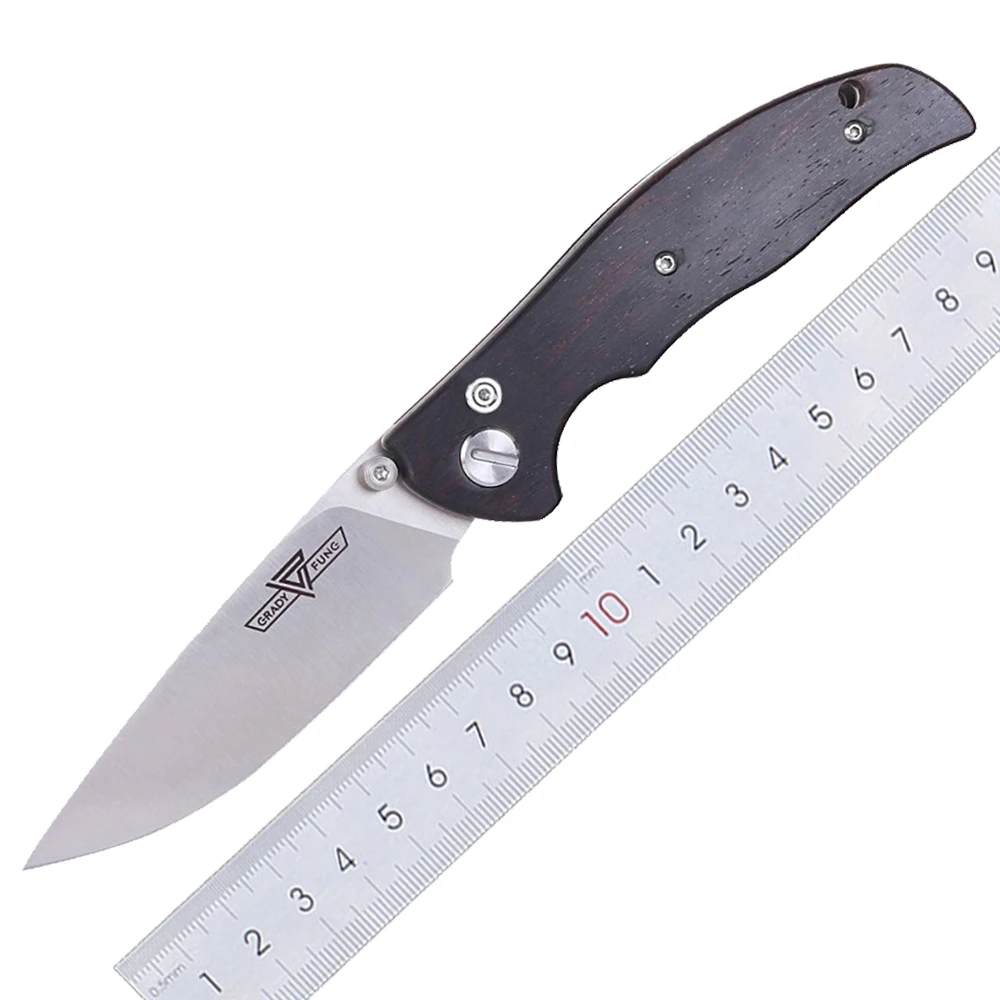 Grady Fung Folding Messer Tabargan 95 Ratte 1 Stabilisiert Palisander Griff D2 klinge Messer Überleben Messer EDC Werkzeuge Camping Messer