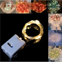 แบตเตอรี่ Powered ตกแต่งคริสต์มาส String ไฟ3โหมด Holiday RGB ที่มีสีสัน Fairy Light สำหรับห้องทองแดงลวดขวด Strip
