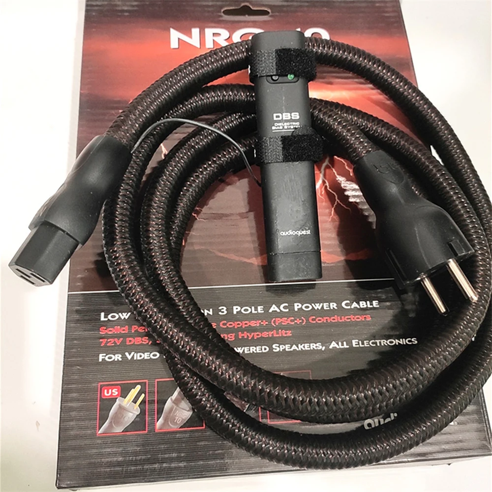 Audiophile NRG-10 kabel zasilający 6 ft/1.8M 72V DBS z oryginalnym pudełkiem wtyczka AC usa i ue