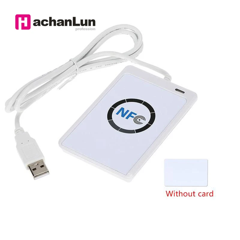 

ACR122U RFID access card reader duplicator 13.56MHZ NFC support ISO / IEC18092 smart chip card crack writer