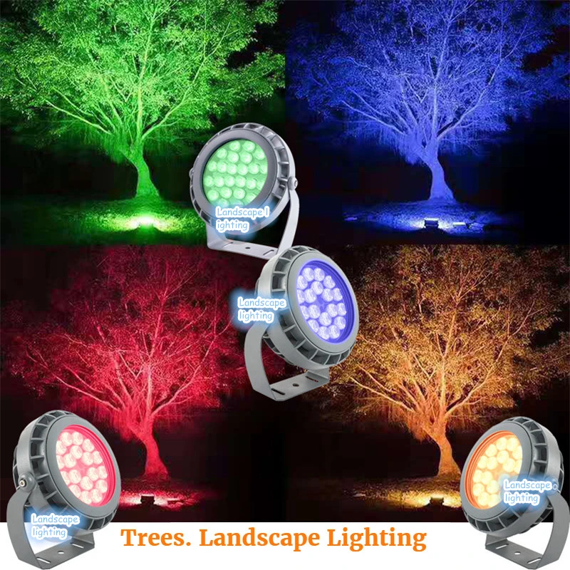 Patio Decoration Yard Outdoor Lighting Projector Floodlight Lawn Tree Light Waterproof Colorful Park Decorative Lamp 6w 9w 220v