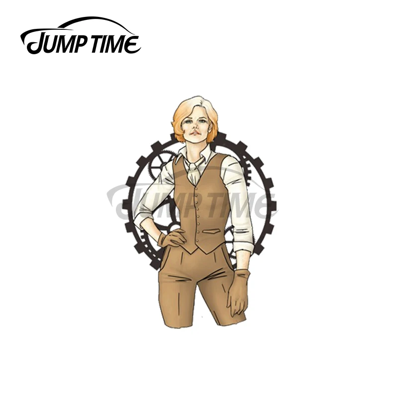 Jump Time 13 x 12.5cm For Lenora Sweet Steampunk Funny Car Sticker Suitable For Any Flat And Smooth Clean Surface Decal Vinyl