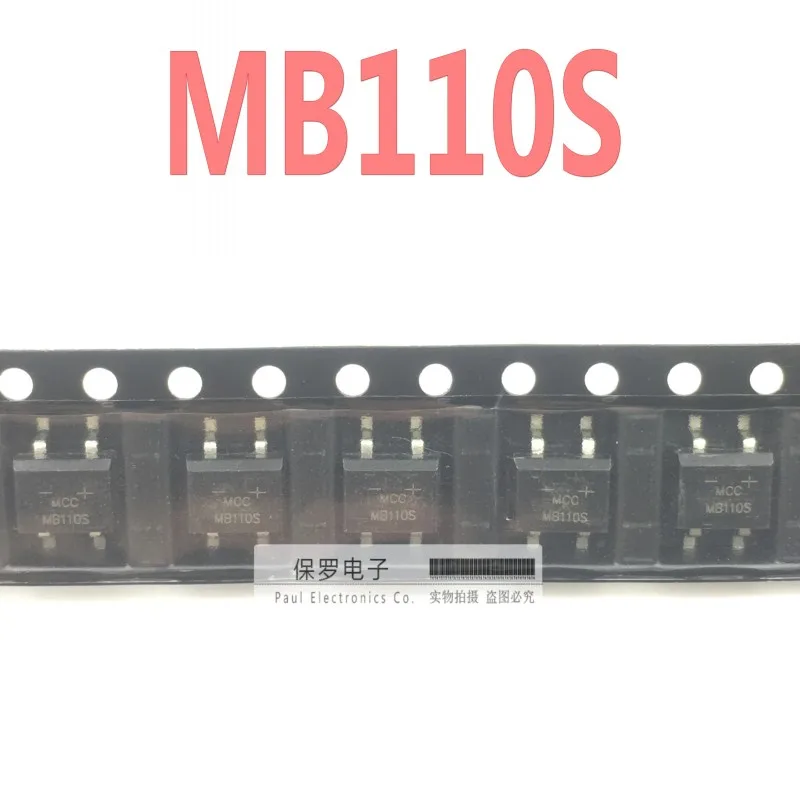 Rectificador de puente Schottky, nuevo MCC MB110S SOP-4, pila de puente 100% original, 1A, 100V, stock real, 10 Uds.