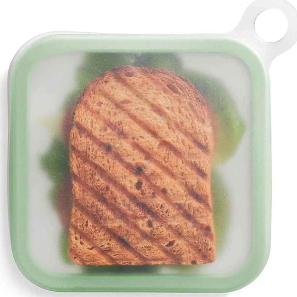 Reusable Sandwiches Toast Bags Silicone Food Storage Container Lunch Bag for Snacks Fruits School Work or Travel