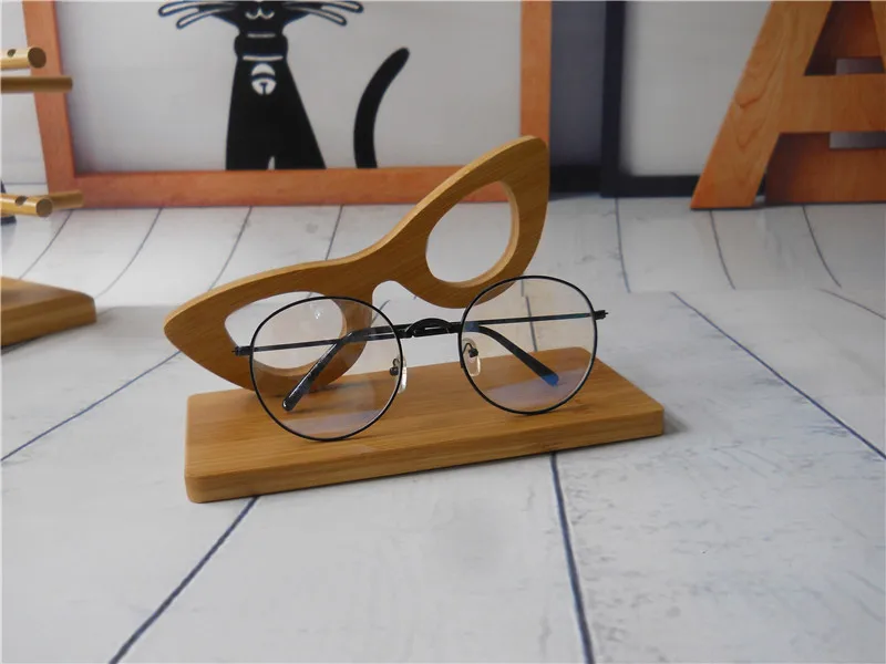 High-end Solid Wood Glasses Display Stand Bracket Sunglasses Glasses Mold Decoration Display Props Showcase Shelf Glasses