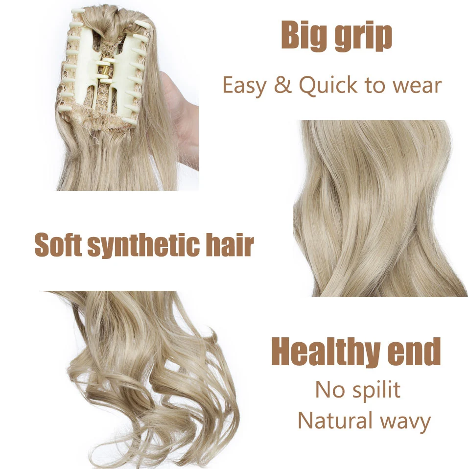 HAIRRO Long Claw Clip On Ponytail Hair Extension Synthetic Ponytail Extension Hair For Women Pony Tail Hair Hairpiece Fake Hair