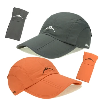 Gorra de béisbol impermeable para deportes al aire libre, gorra Unisex de secado rápido para primavera y verano, gorra transpirable, gorra plegable para ciclismo, protección solar