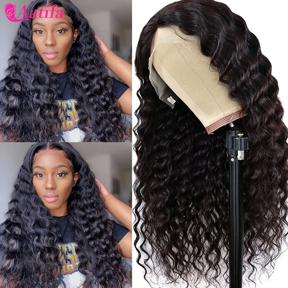 Transparent Lace 13x4 Lace Front Wigs HD T Part Lace Wig Loose Deep Wave Pre-Plucked Remy Hair Peruvian Hair 100% Human Hair Wig