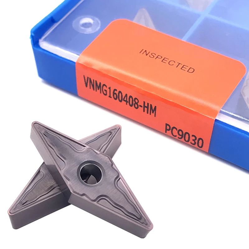 Inserts 100% Original VNMG160404 VNMG160408 HM PC9030 High Quality External Turning Tool CNC Carbide Insert for Stainless Steel